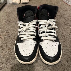 Nike Black and White High-Top Sneakers